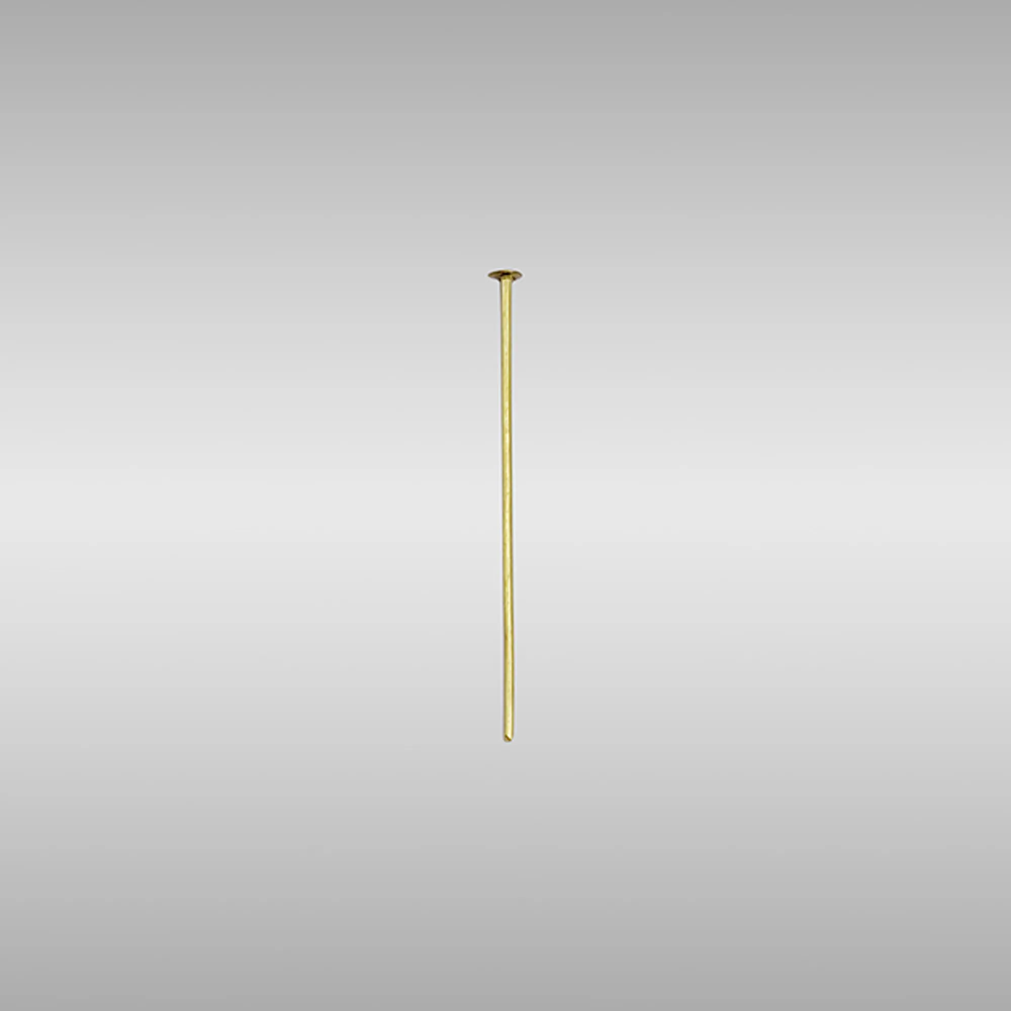 C90012  Flat Head Pins Gold Finish 38mm